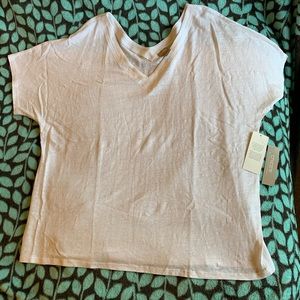 Chico’s knit top V-Neck SZ 3 white